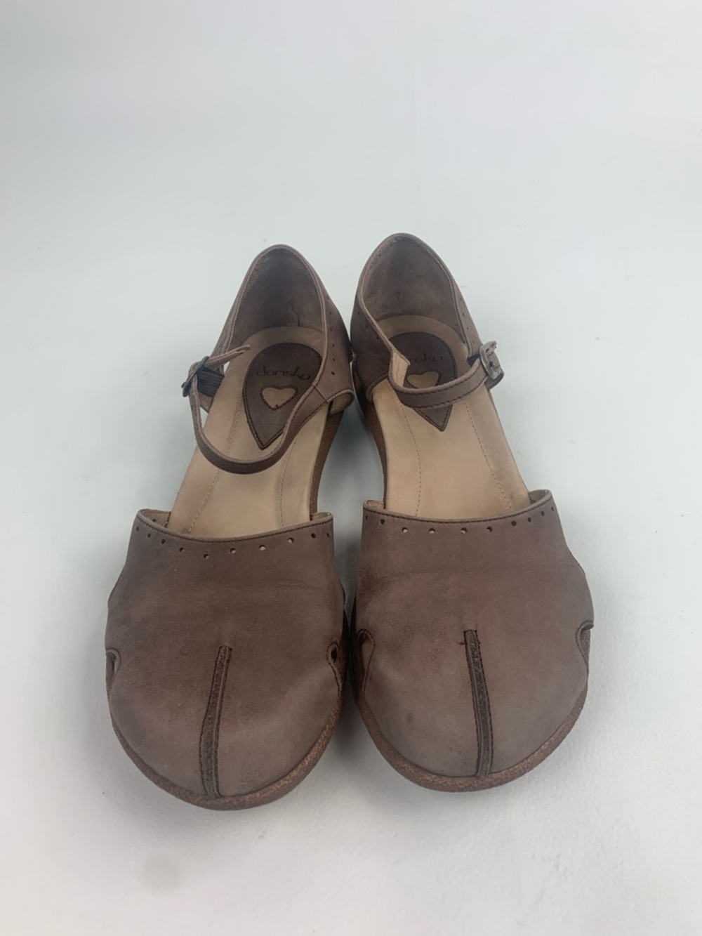 Dansko Brown Suede leather Ankle-Strap Mary Jane Comfort shoes Buckle size 8.5/9 - Picture 4 of 14